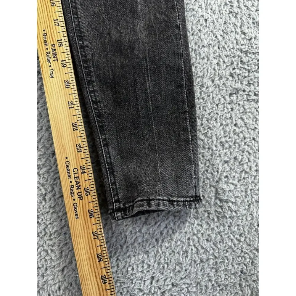 Zara Jeans Women‎ 4 Skinny Mid Rise Black Denim Casual Basic Minimalist 24x26
